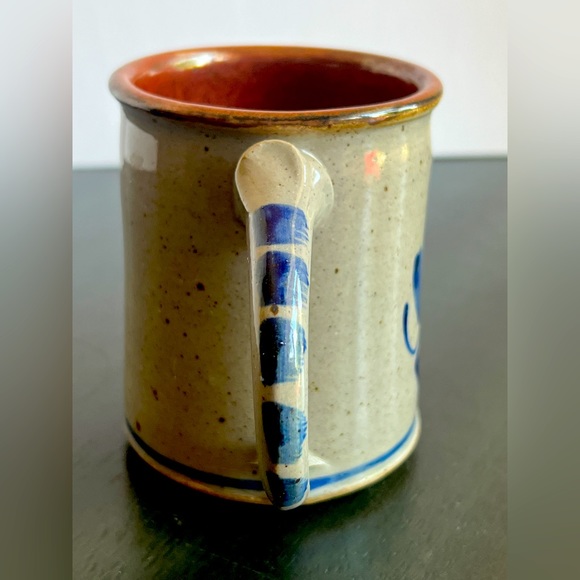 VTG DON HARVEY Salt Glazed Stoneware Studio Pottery Mug. Handmade Artist Signed - Picture 2 of 5